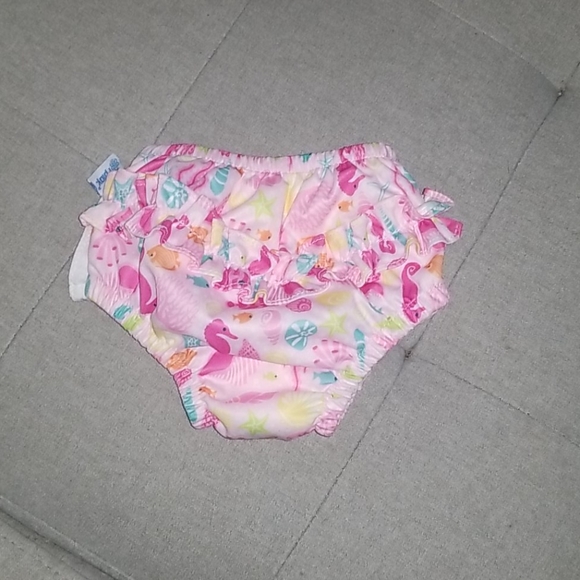 Donated Baby Girls Minnie Mouse Bathing Suit & Swim Diaper - Picture 2 of 3